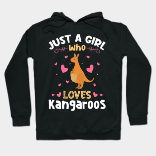 Just a Girl Who Loves Kangaroos Gift Hoodie